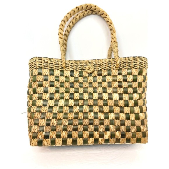 Unbranded Handbags - Handcrafted Jute Tote Bag Woven, Medium Size, Women Boho Style